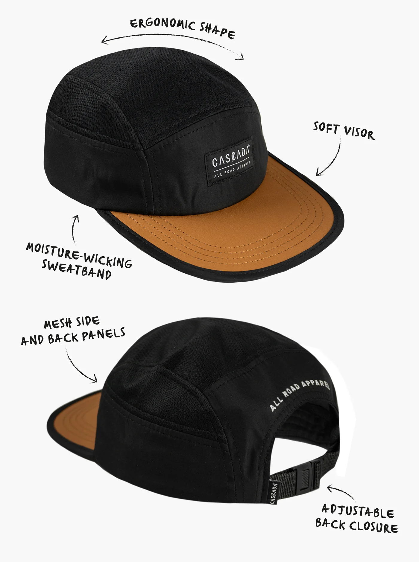 Camper Hat - Black/Deer Brown - Image 6