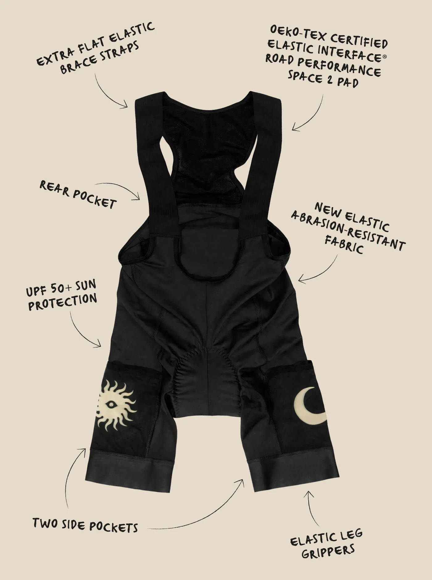 Cargo Bib Shorts - Black - Image 9