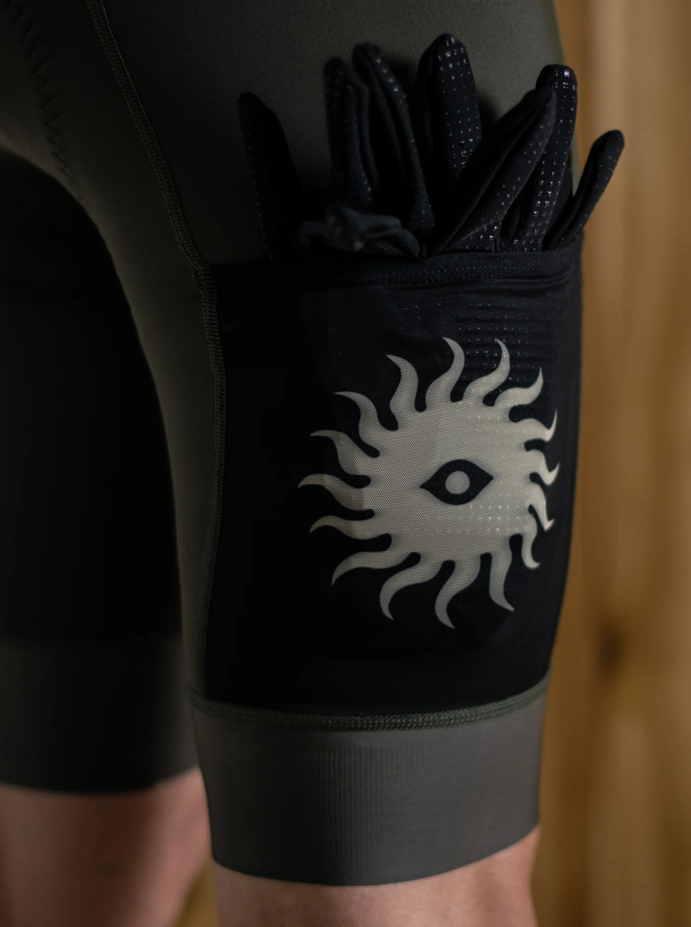 Cargo Bib Shorts - Olive - Image 4