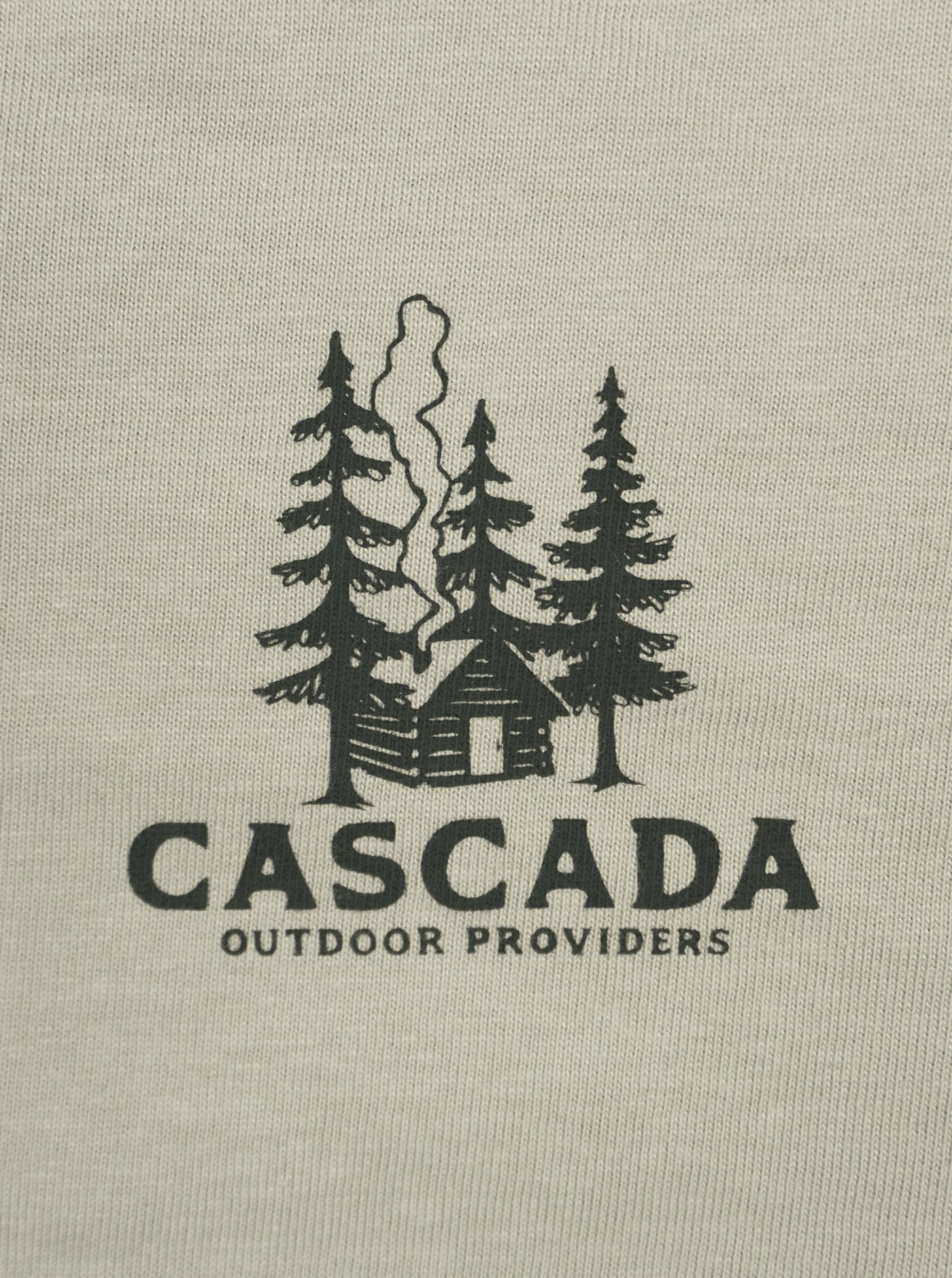 Cotton Unisex T-Shirt - At The Cabin - Dusty Green - Image 3