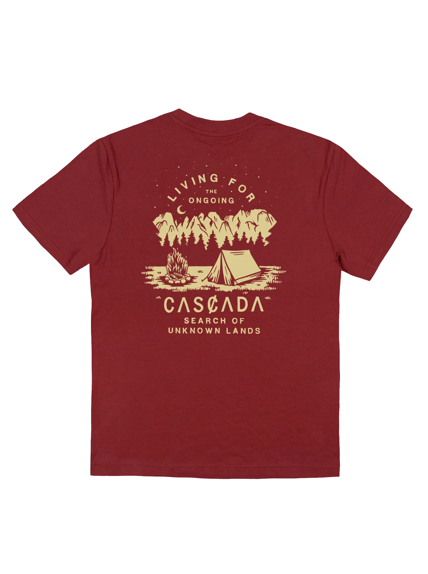 Cotton Unisex T-Shirt - Campfire - Wild Raspberry