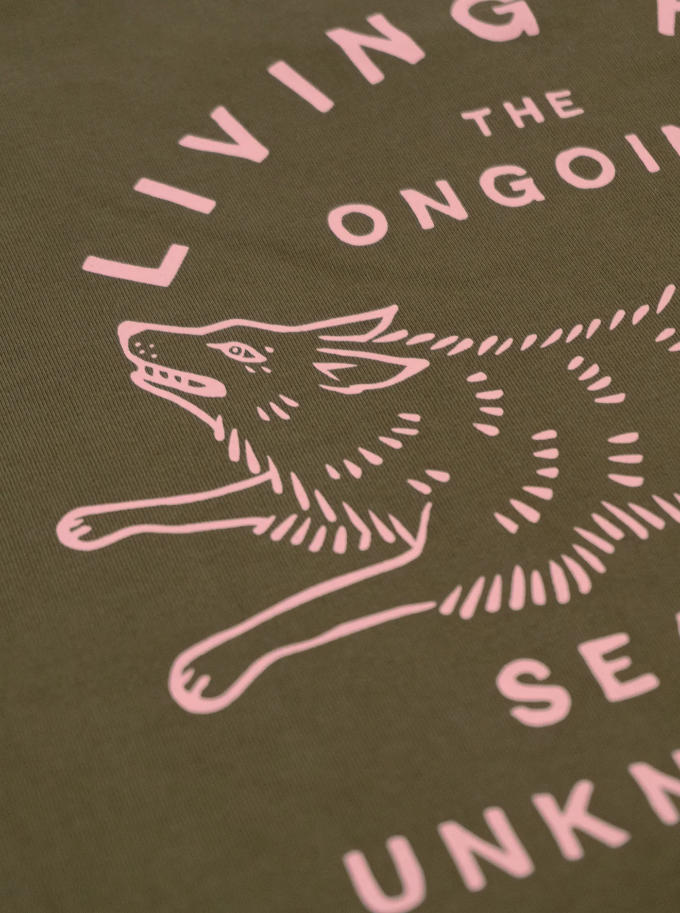 Cotton Unisex T-Shirt - Classic Logo Olive - Image 3
