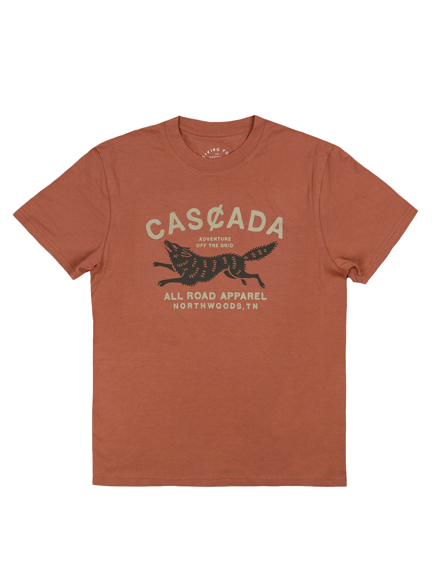 Cotton Unisex T-Shirt - Off The Grid - Burnt Sienna