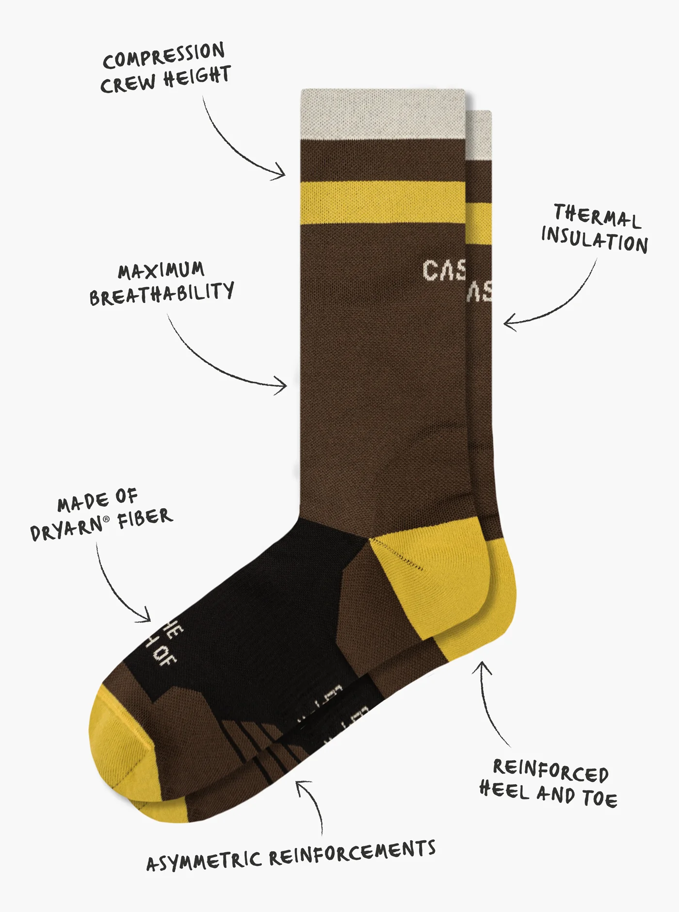 Cross Socks - Northwoods Brown - Image 4