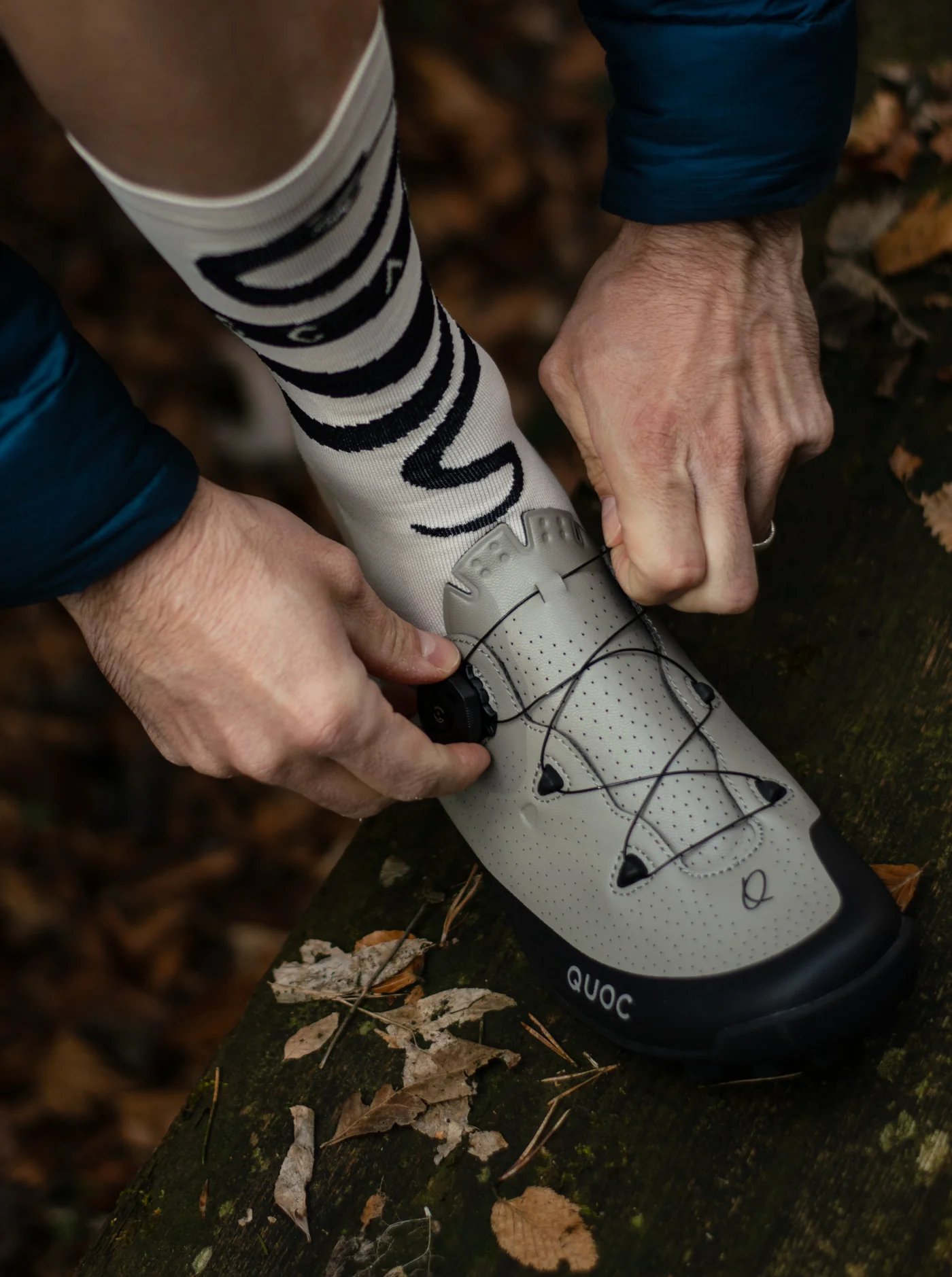 Cross Socks - Snake Cream/Black - Image 6