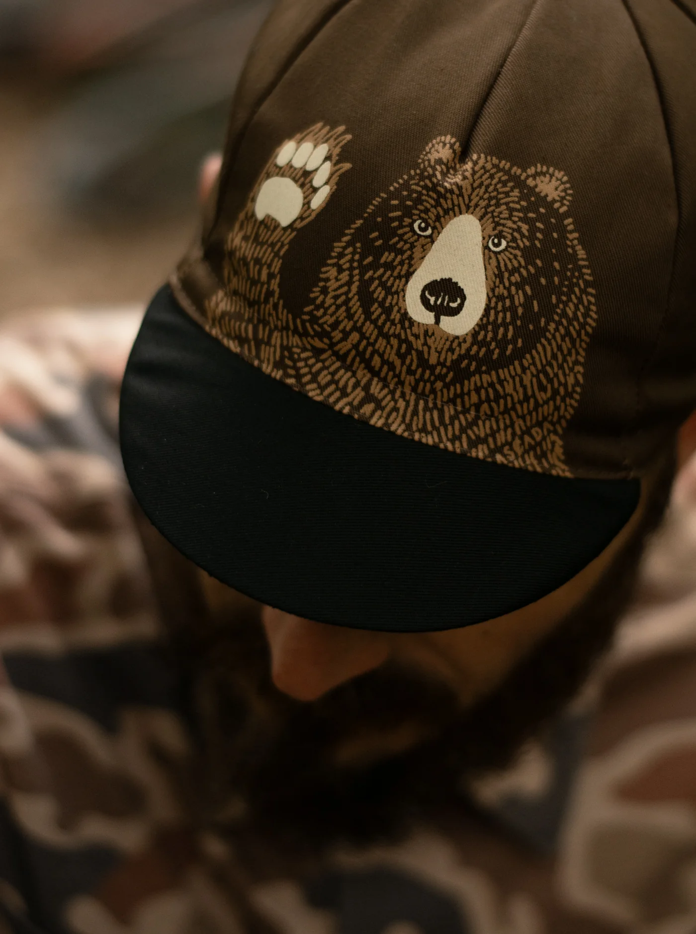 Cycling Cap - Stay Wild - Brown - Image 4