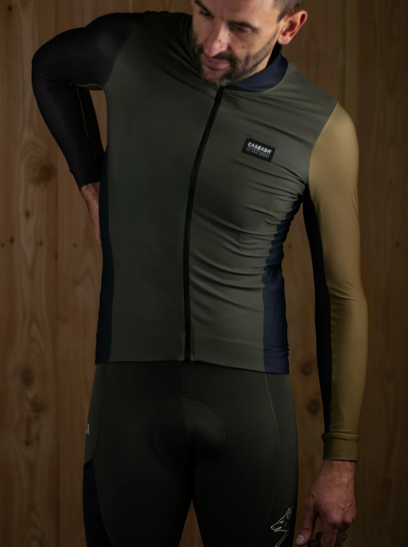 Cycling Long Sleeve Jersey - Bush - Image 3