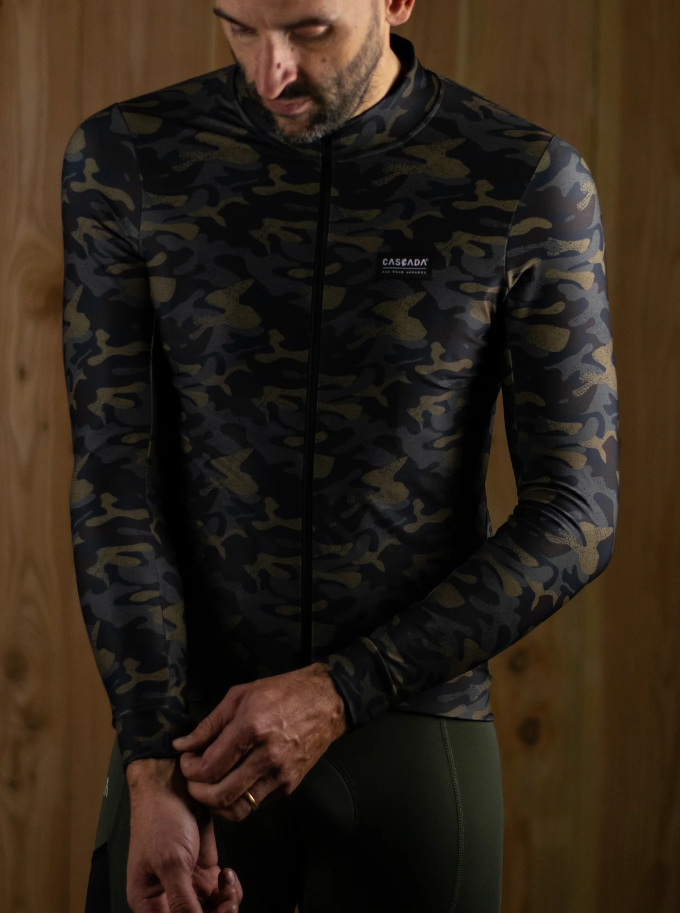 Cycling Long Sleeve Jersey - Woodland - Image 3
