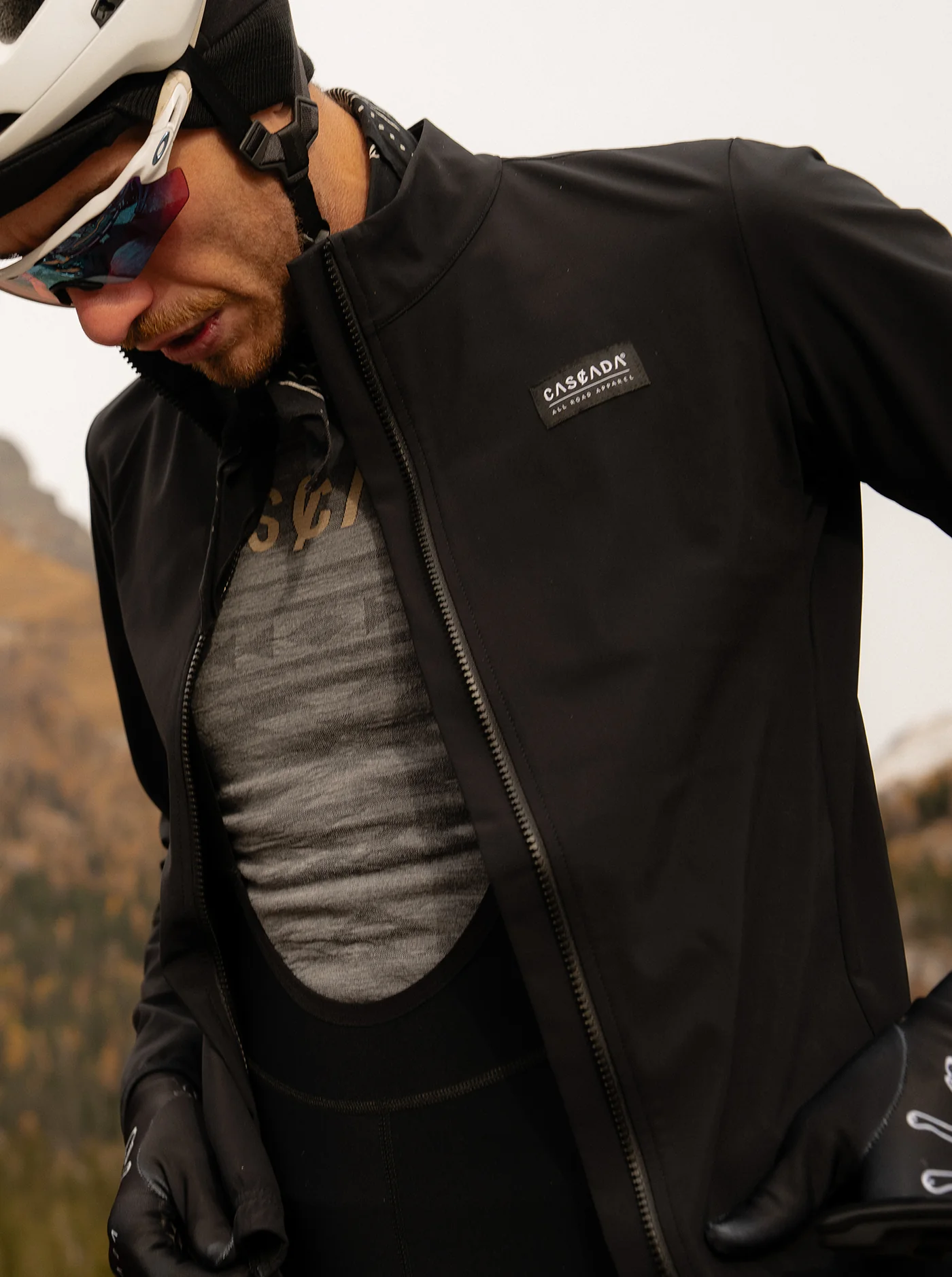 Cycling Winter Jacket - Black - Image 10