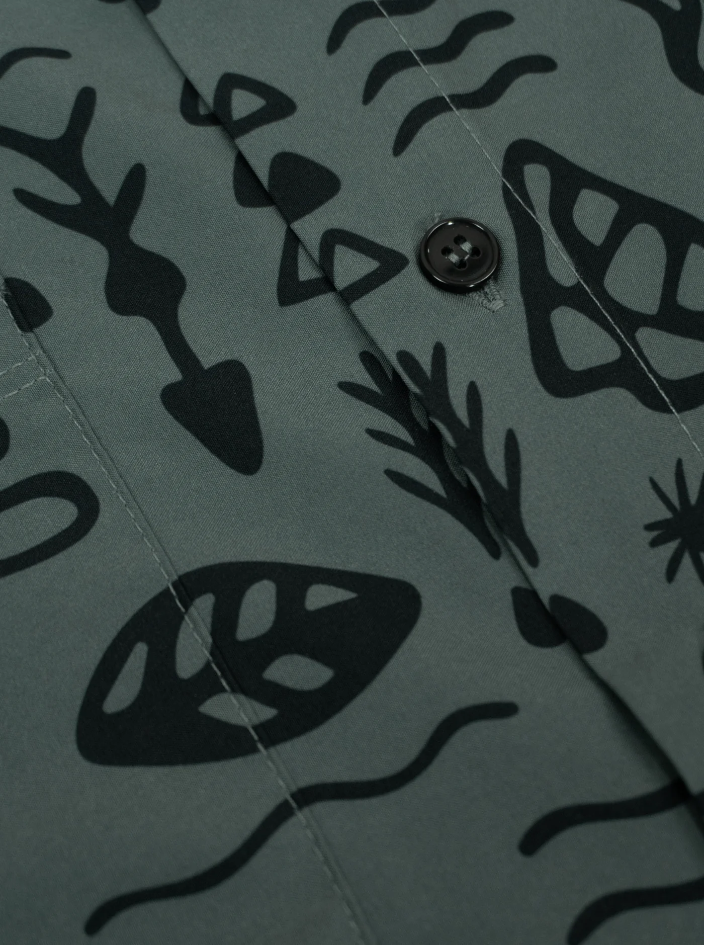 Howling Button Up Shirt - Woodcut - Image 5