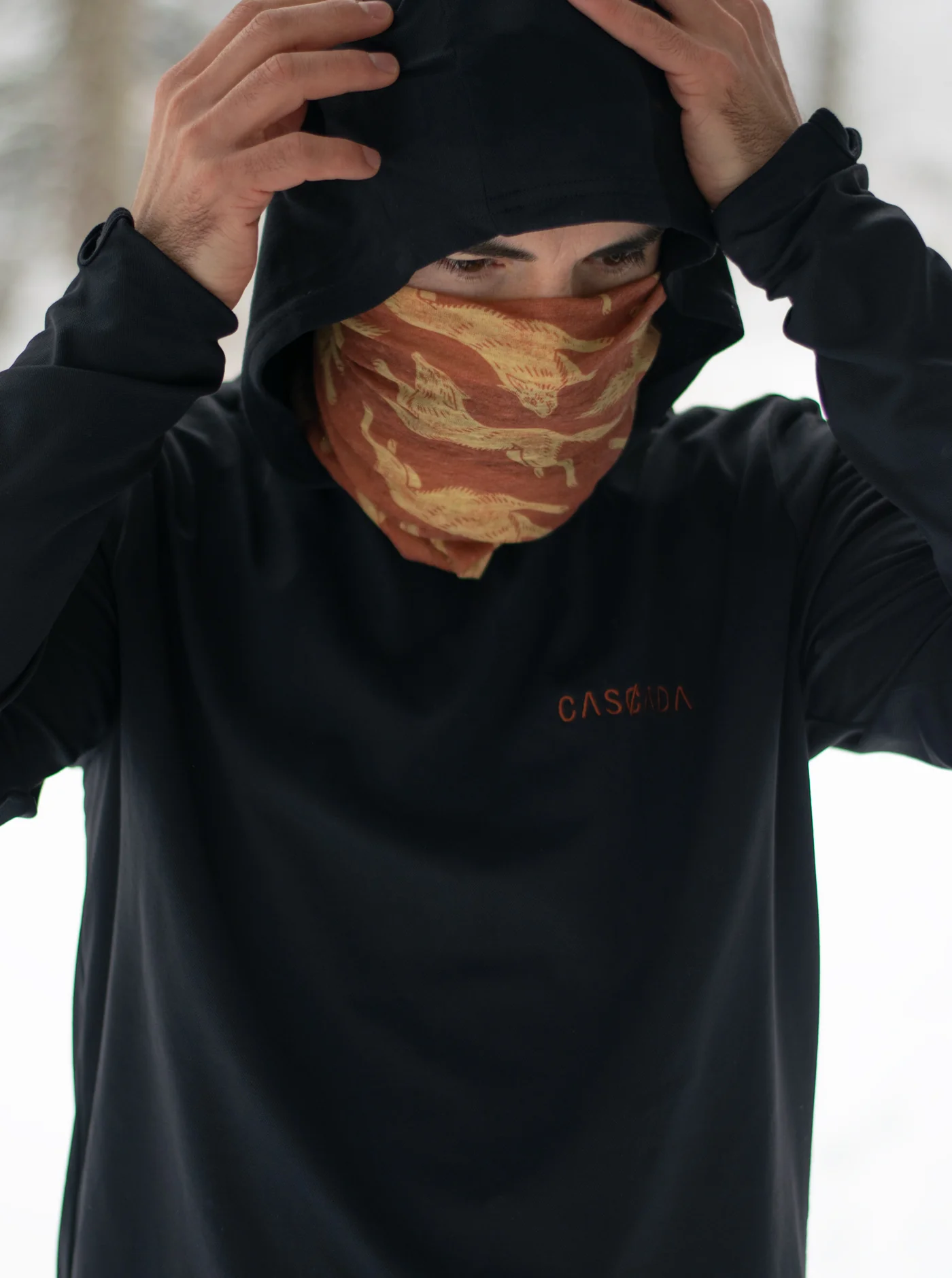 Merino Wolfpack Snood - Rust - Image 3