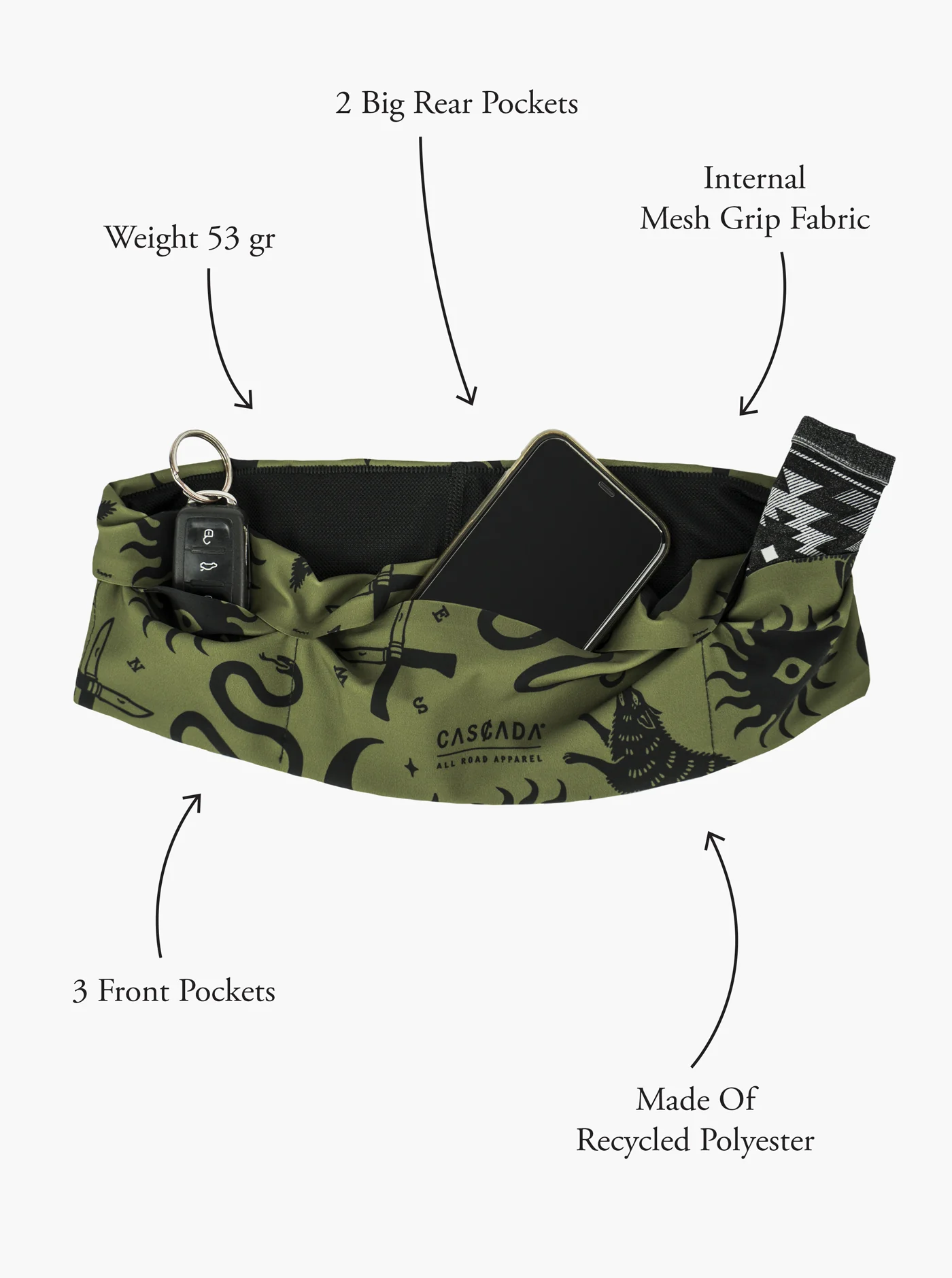 Ritual Running Belt - Olive - Image 7