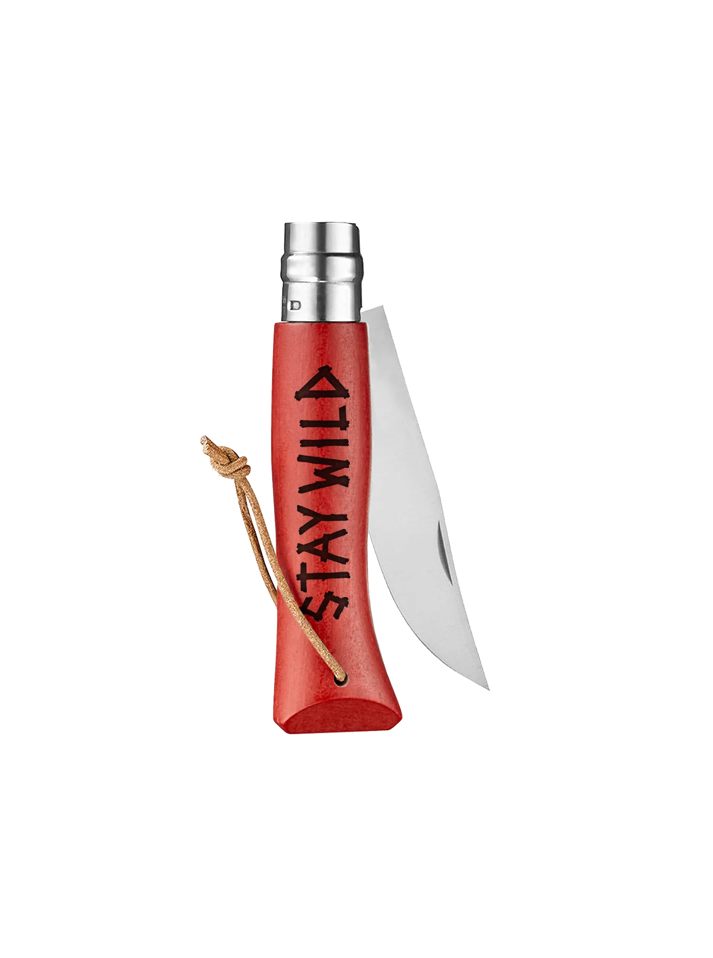 Stay Wild - Opinel N°08 - Red