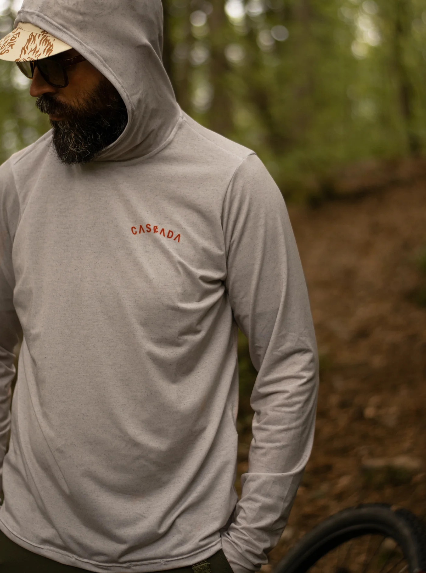 Trail T-Shirt Hoodie - Bone - Image 6