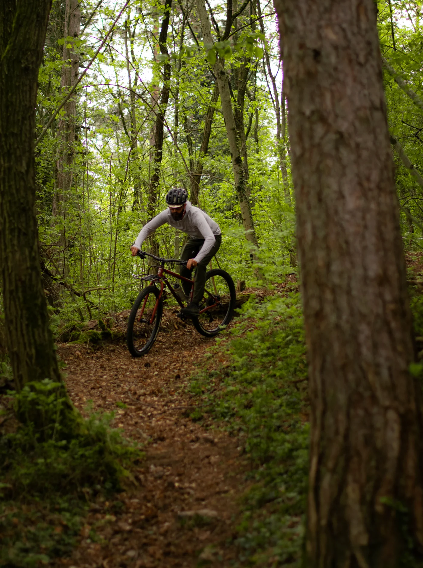 Trail T-Shirt Hoodie - Bone - Image 8