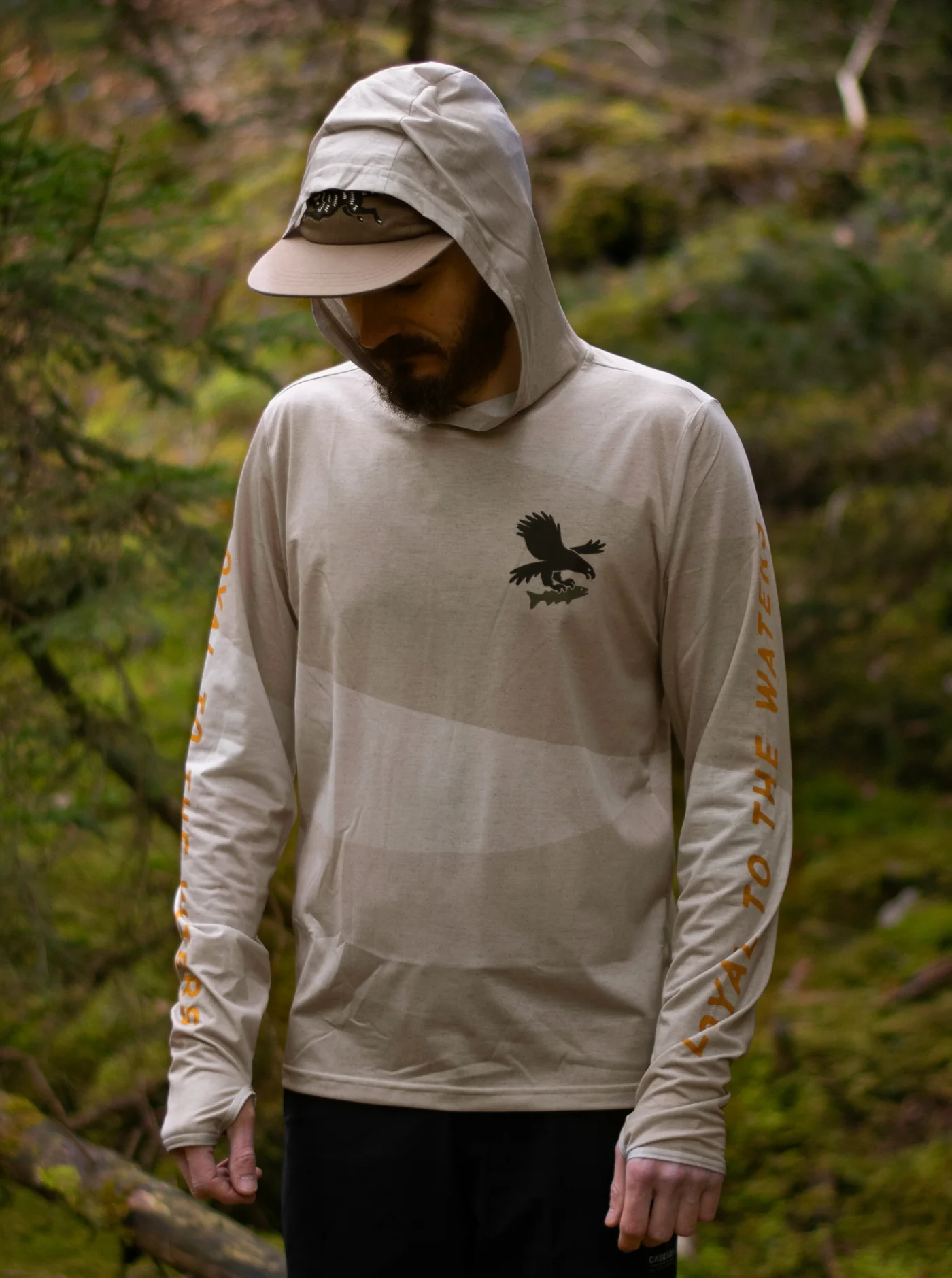 Trail T-Shirt Hoodie - Loyal To The Waters - Image 6