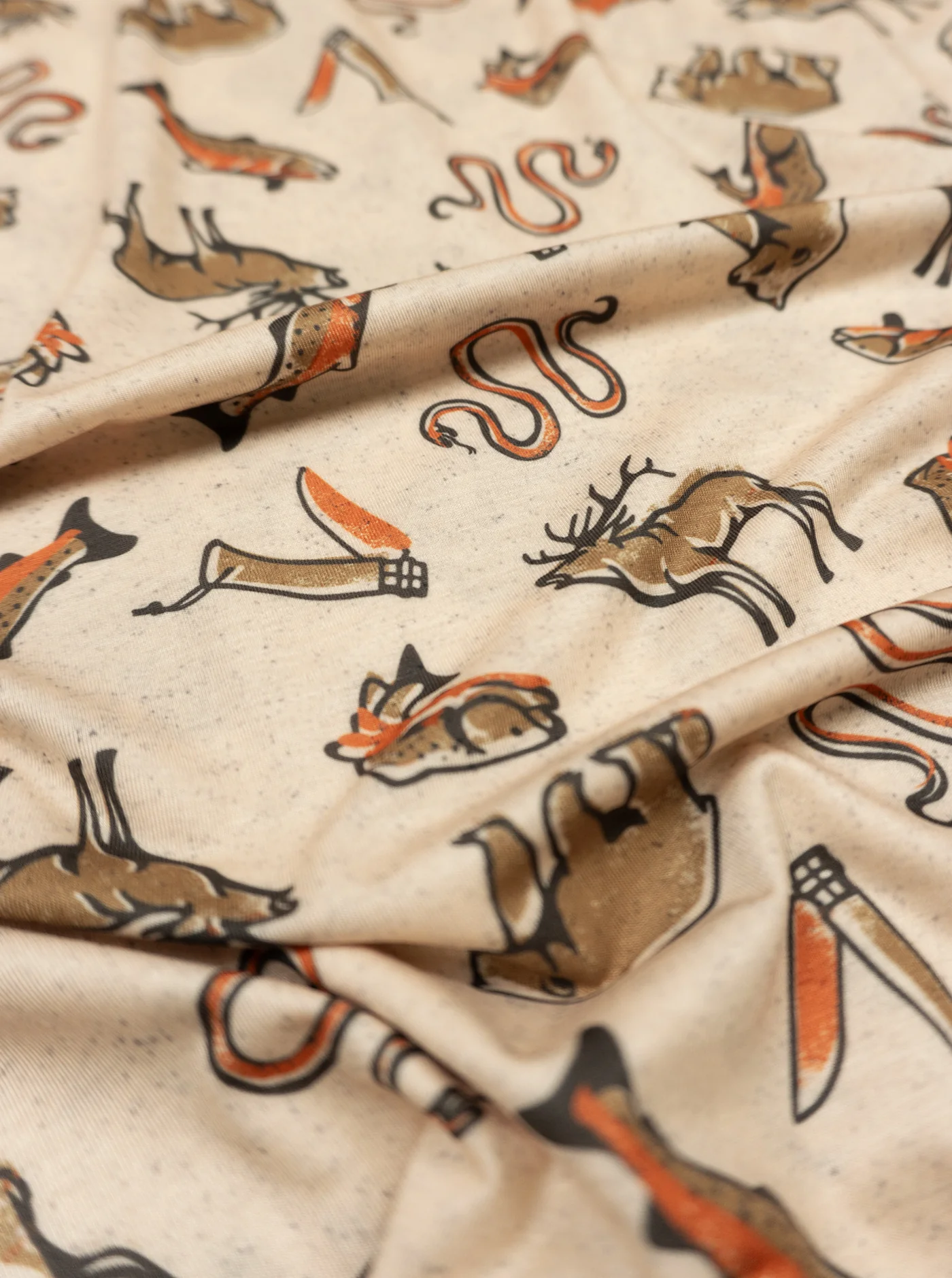 Trail T-Shirt Hoodie - Wild Wander - Cream - Image 5
