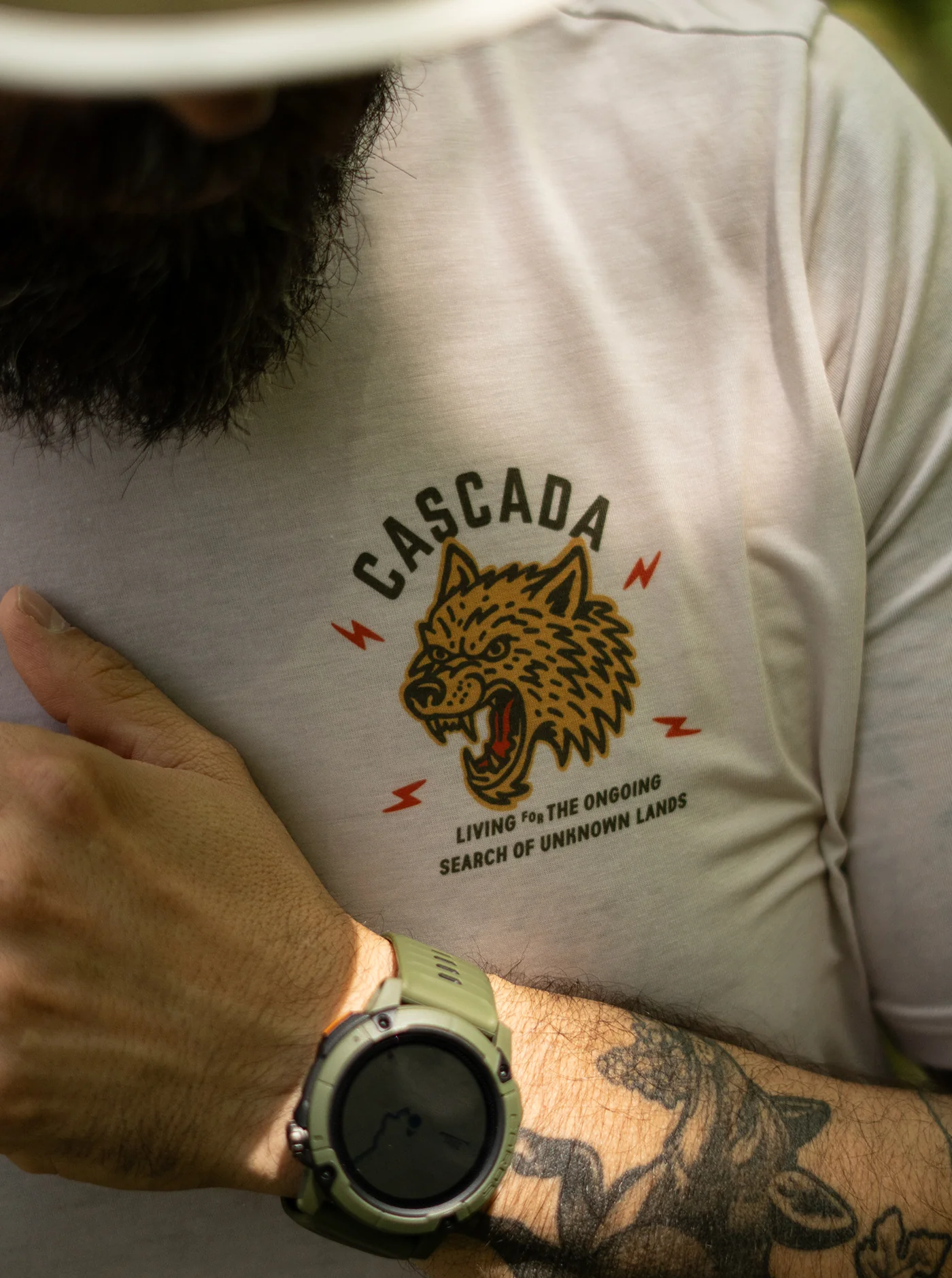 Trail T-Shirt - Midnight Run - Cream - Image 4