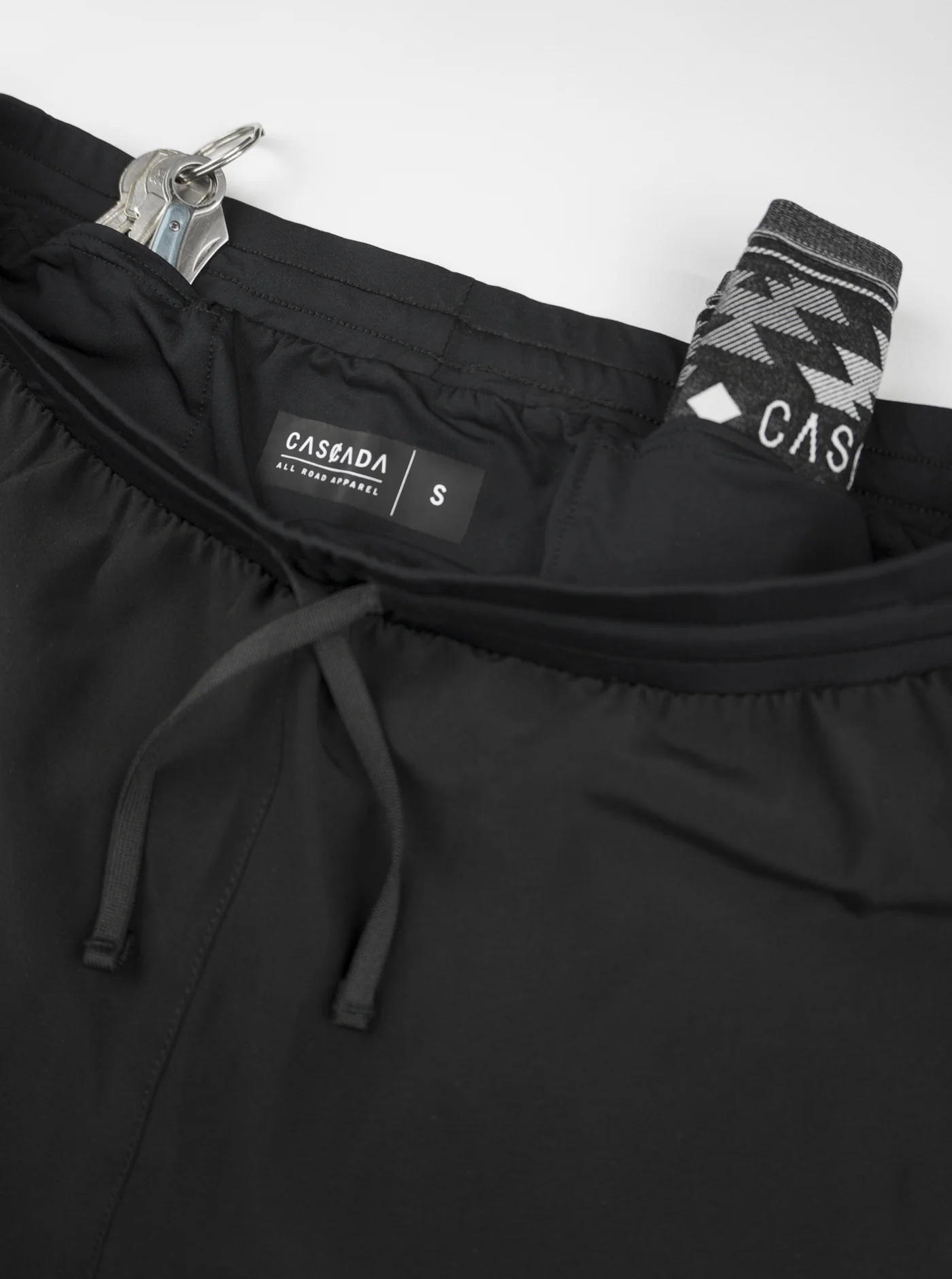 Wolf Running Shorts - Black - Image 3