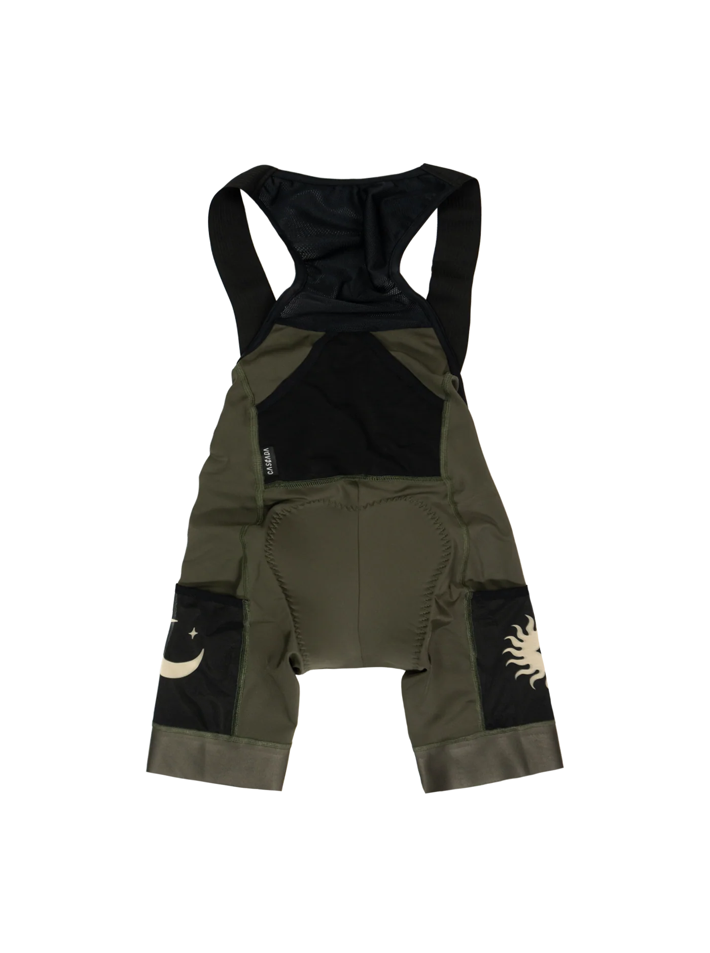 Women's Cargo Bib Shorts - Olive - Image 2