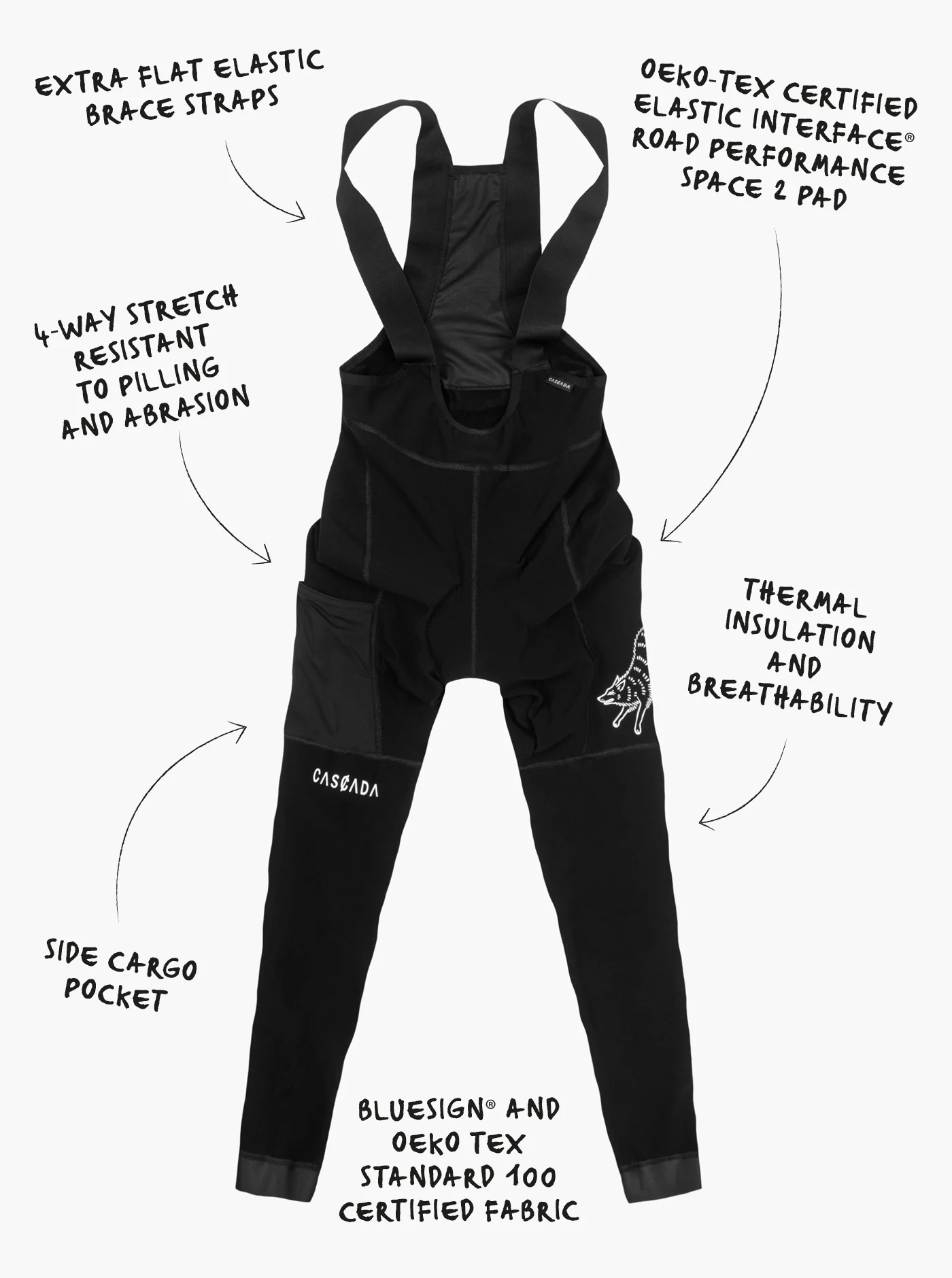Women's Cargo Winter Tights - Black - Image 10