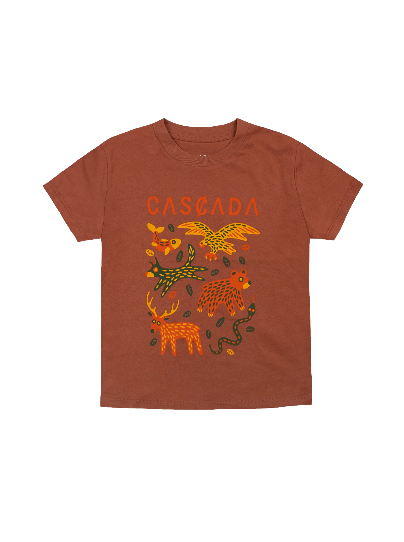 Youth Cotton T-Shirt - Burnt Sienna