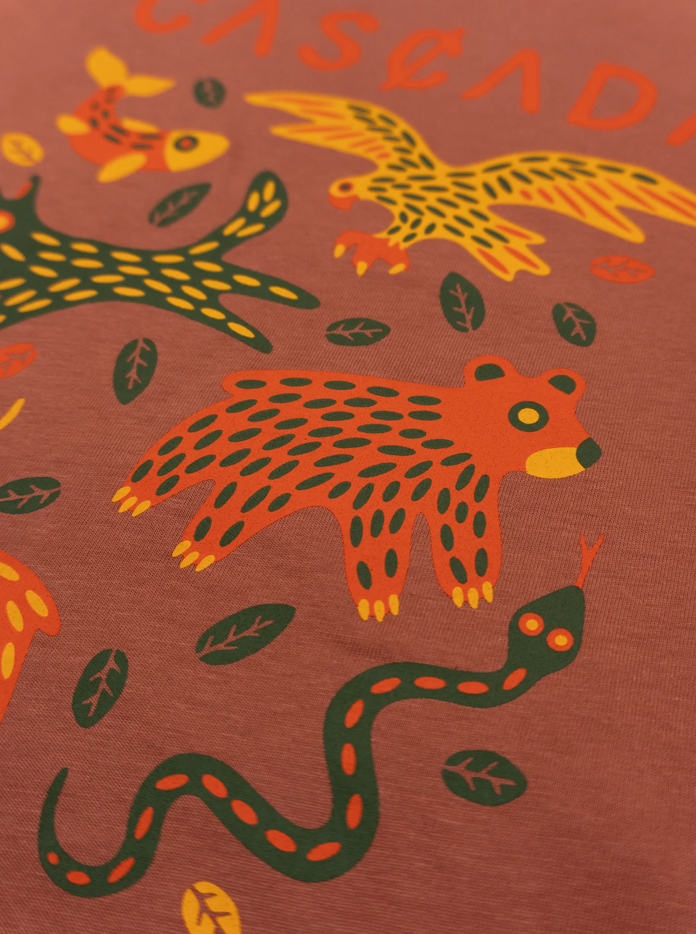 Youth Cotton T-Shirt - Burnt Sienna - Image 3
