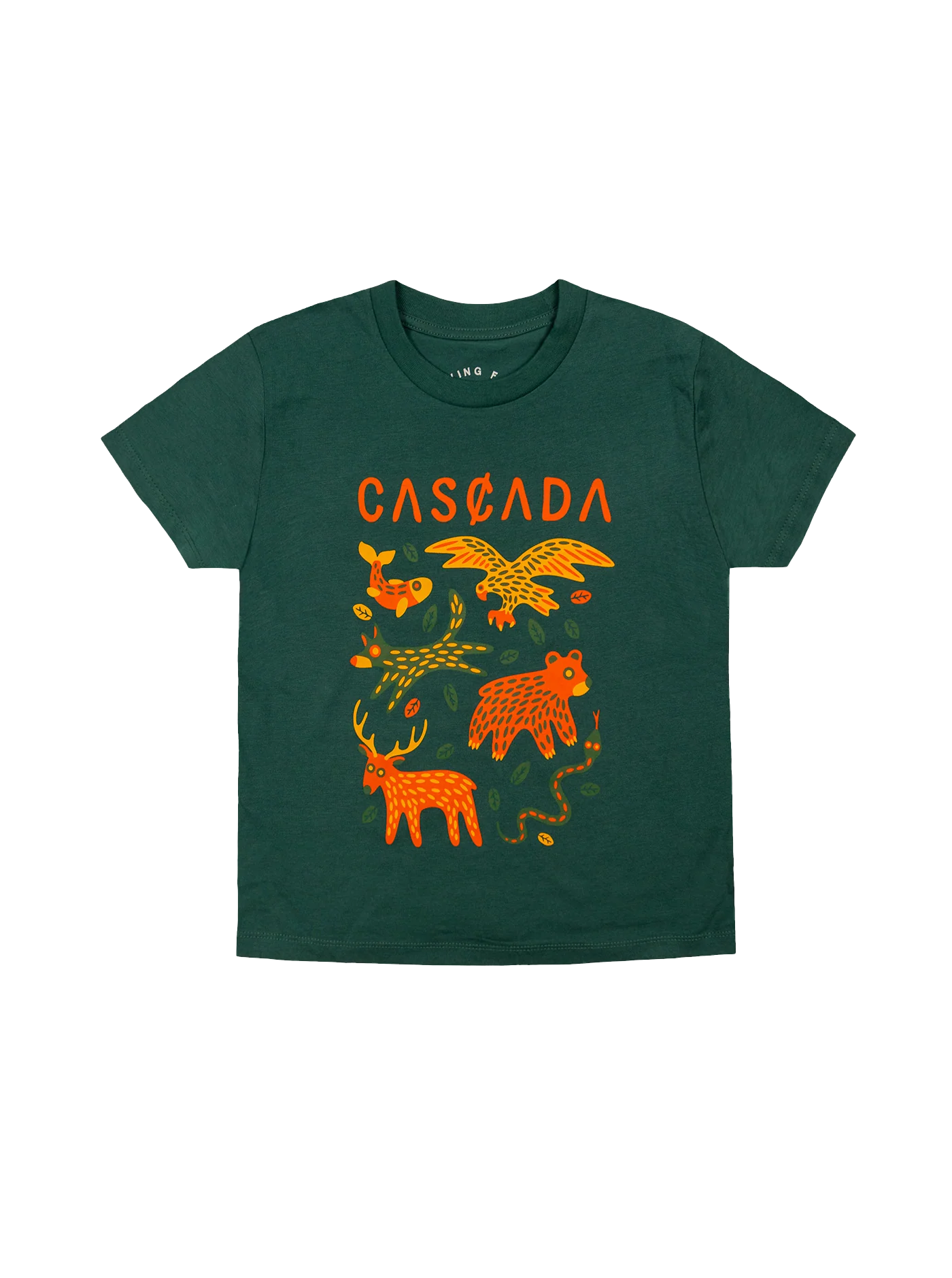 Youth Cotton T-Shirt - Forest Green