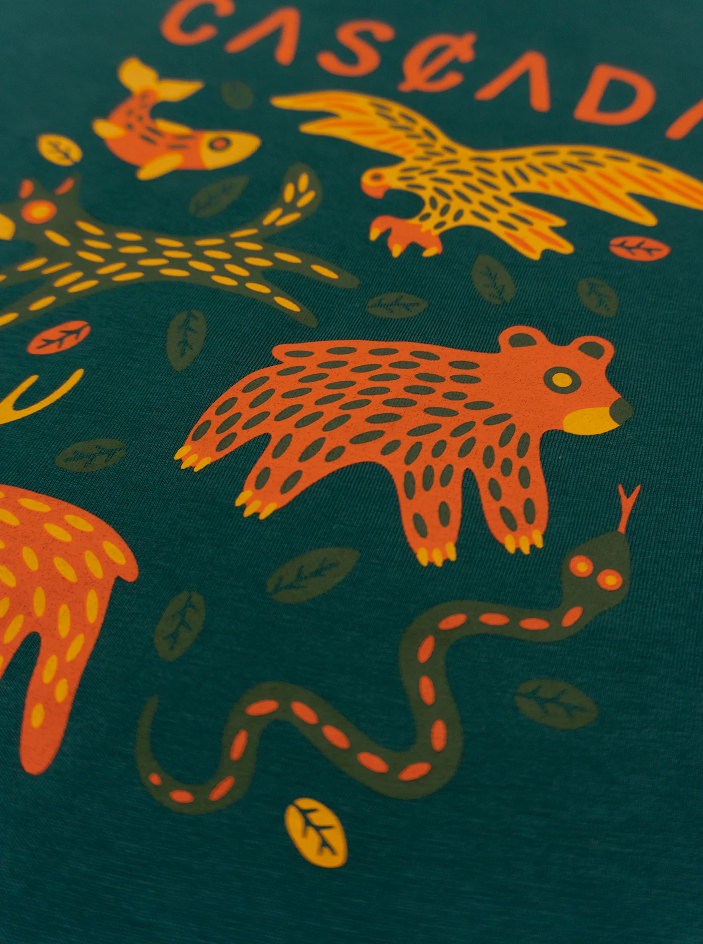 Youth Cotton T-Shirt - Forest Green - Image 3
